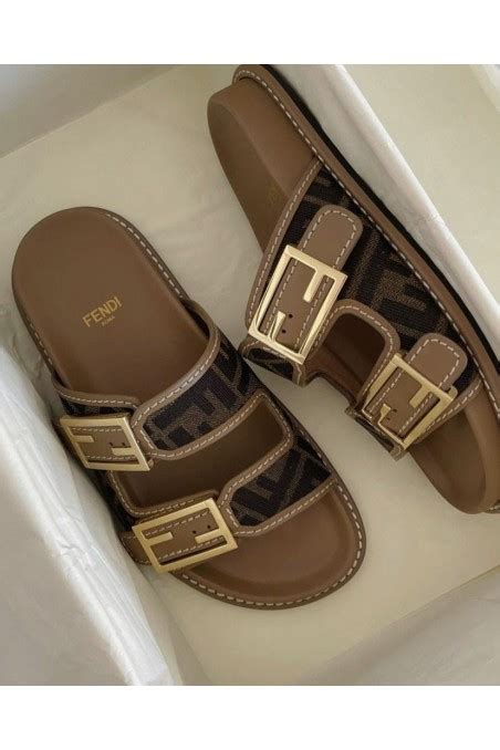 fendi klapki damskie|Women's Fendi Designer Sandals .